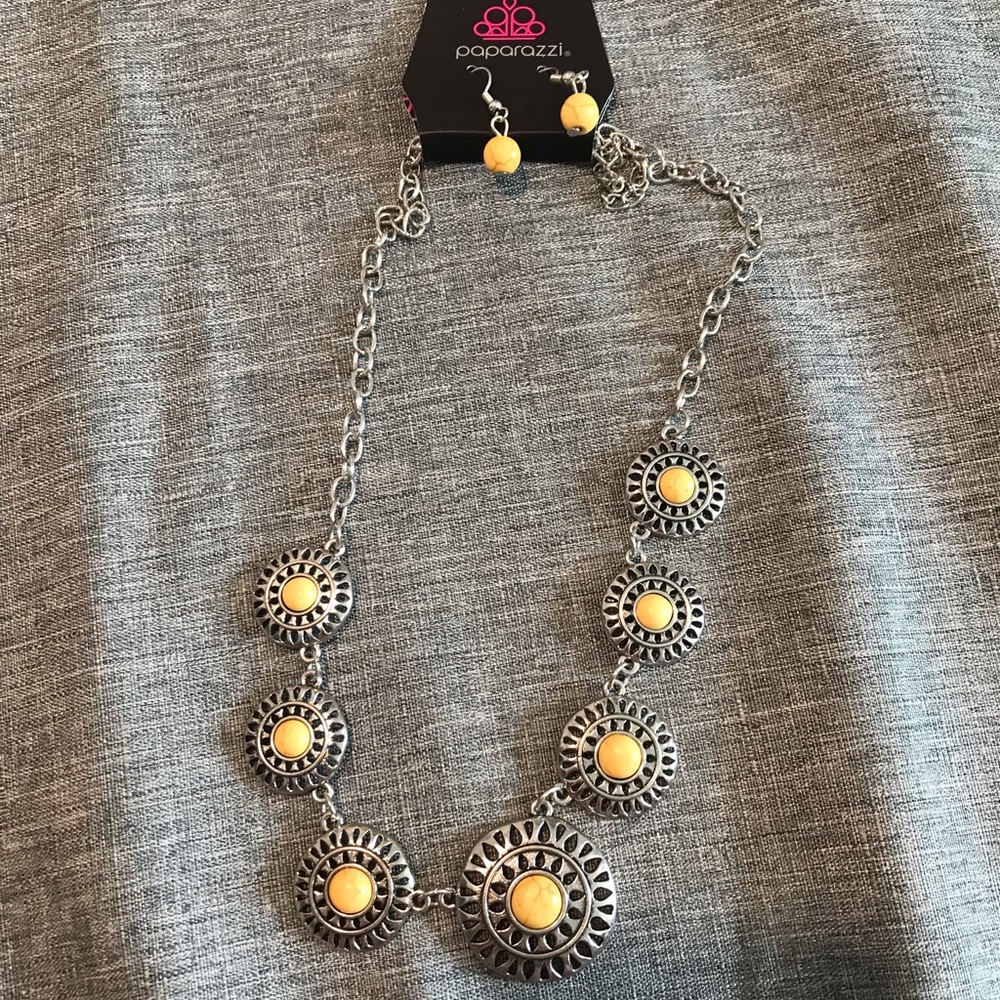 Necklace and earrings